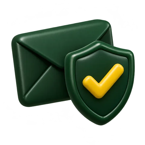 3D illustration representing email deliverability